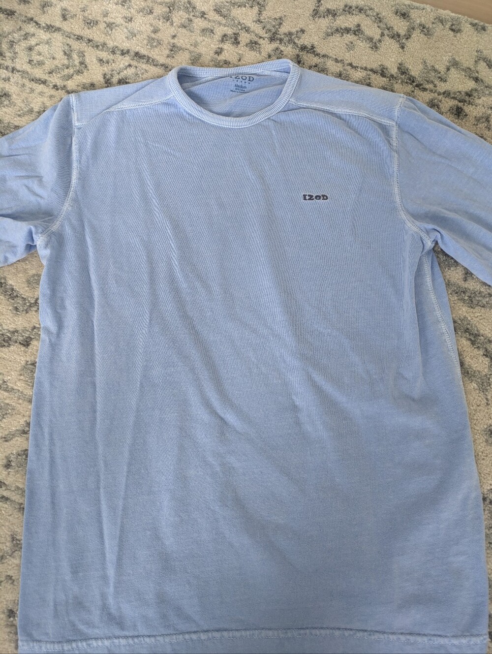 Izod Light Blue Long Sleeve Crew Tee